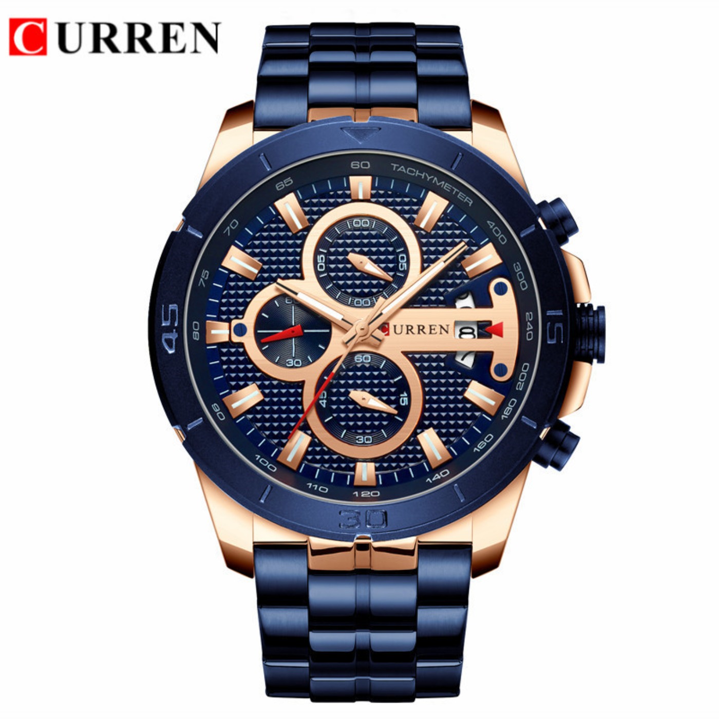 Chronograph Sport Watch - CURREN İzle Erkekler Su Geçirmez Kronograf