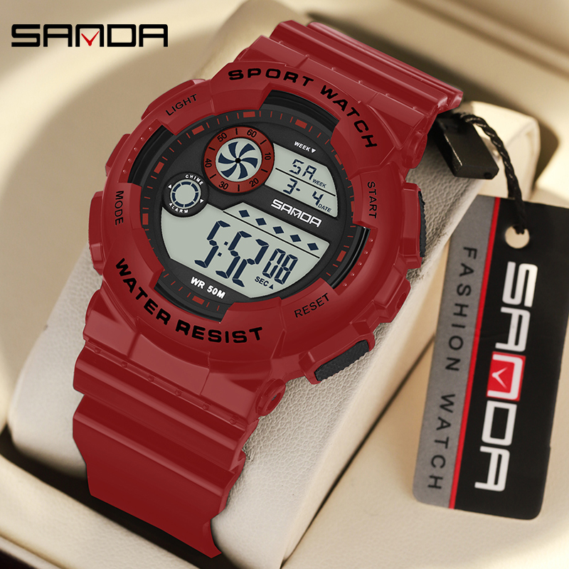 Chronograph Sport Watch - SANDA G tarzı moda kadın spor