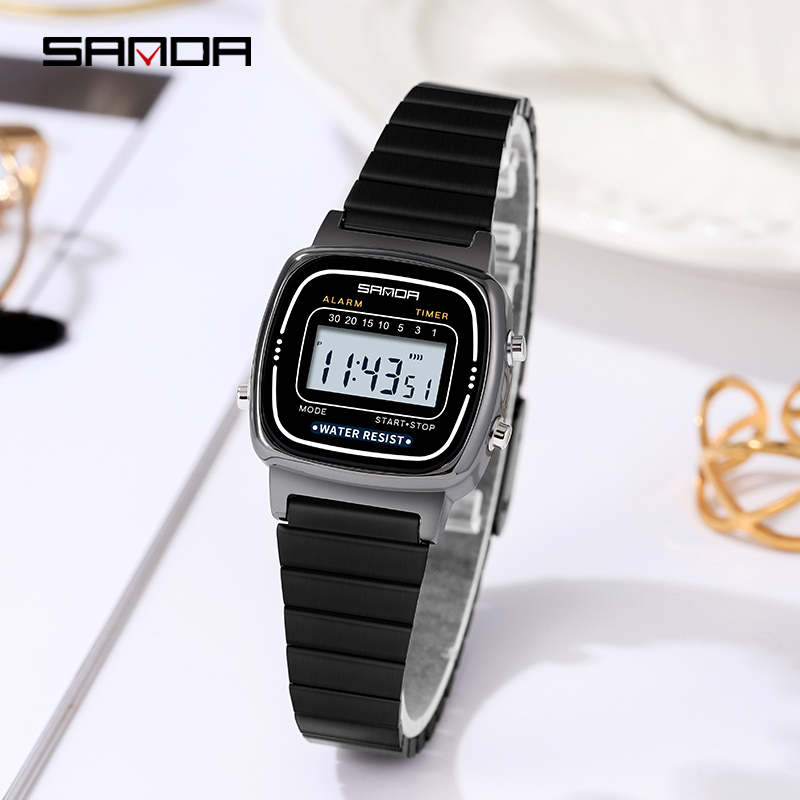 SANDA 6053 elektronik saat mod - Chronograph Sport Watch incelemesi ve fiyatı