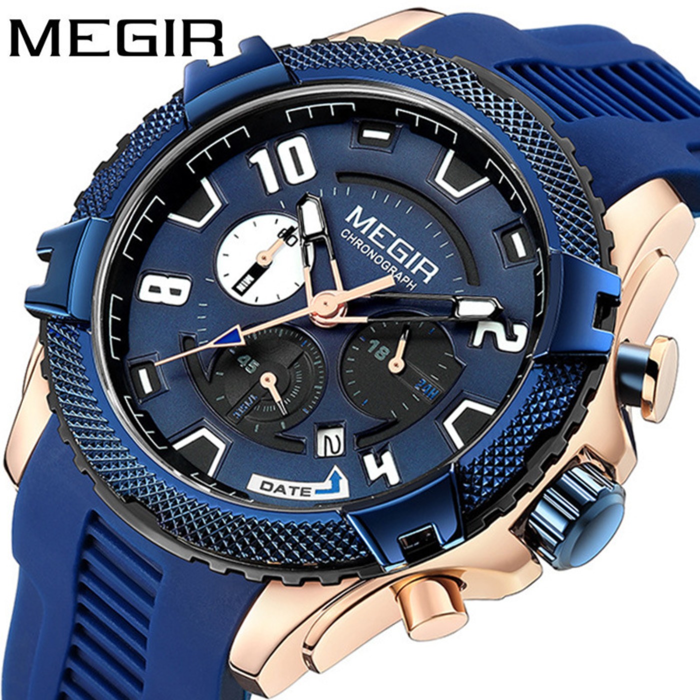 MEGIR 48MM Kadranlı Kronograf  - Chronograph Sport Watch incelemesi ve fiyatı