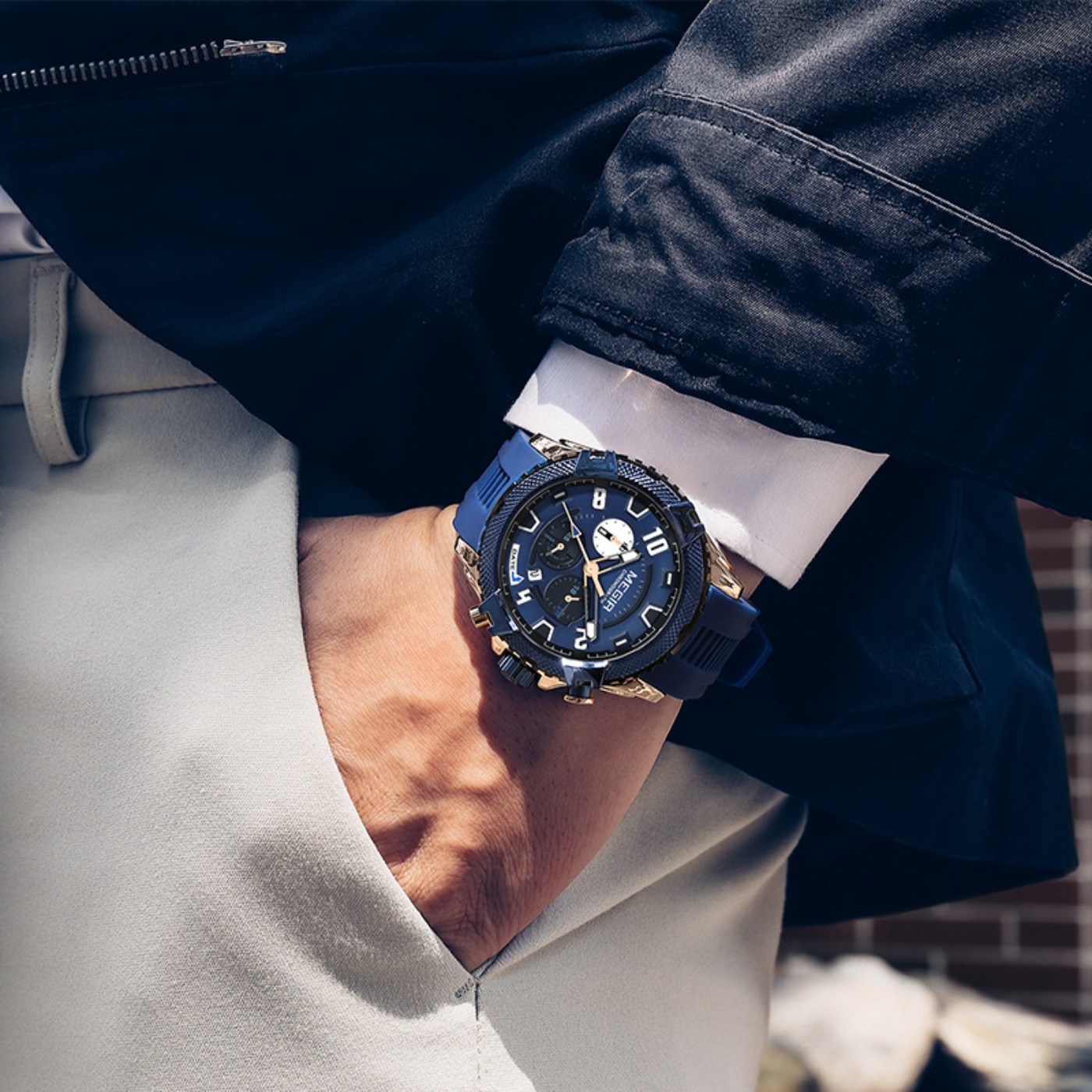 MEGIR 48MM Kadranlı Kronograf  - Chronograph Sport Watch incelemesi ve fiyatı