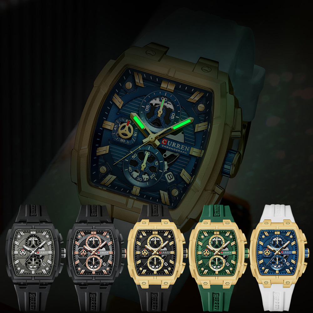 CURREN Lüks Vintage Erkek Spor - Chronograph Sport Watch incelemesi ve fiyatı