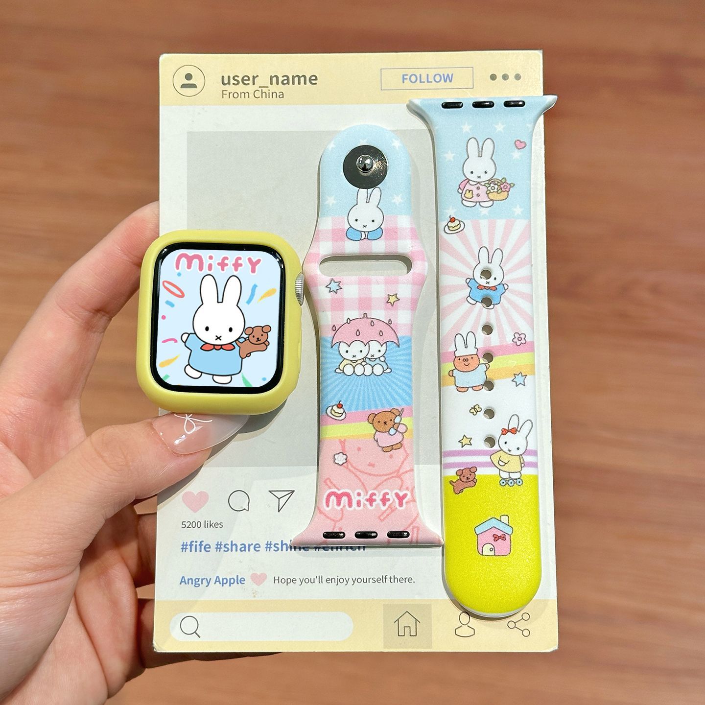 Dopamin Rengi Miffy Silikon sa - Apple Watch Band incelemesi ve fiyatı