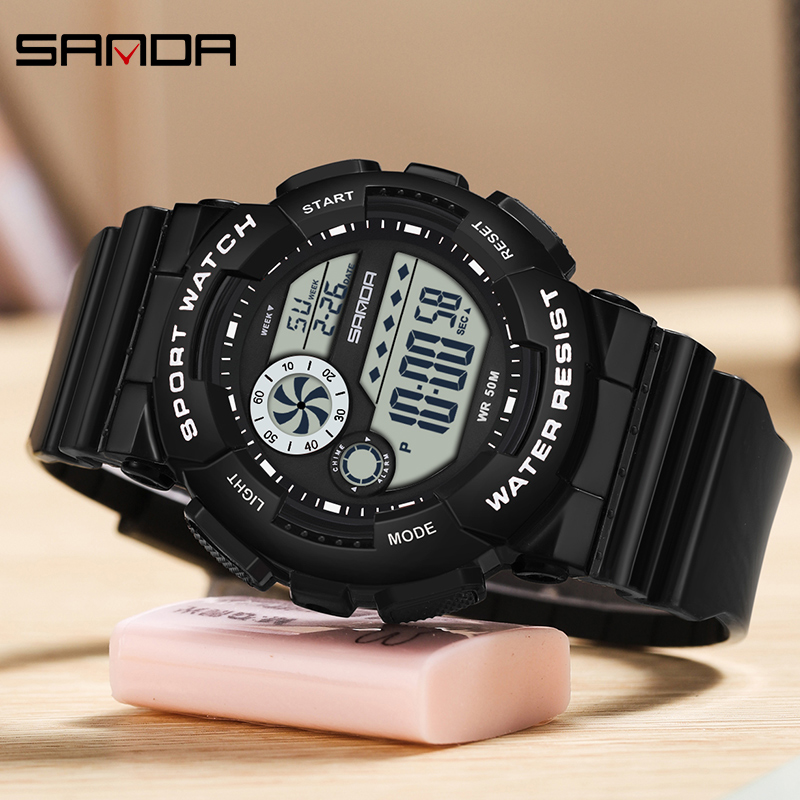 SANDA G tarzı moda kadın spor  - Chronograph Sport Watch incelemesi ve fiyatı